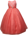 GIRLS CASUAL DRESSES  (0515565) CORAL